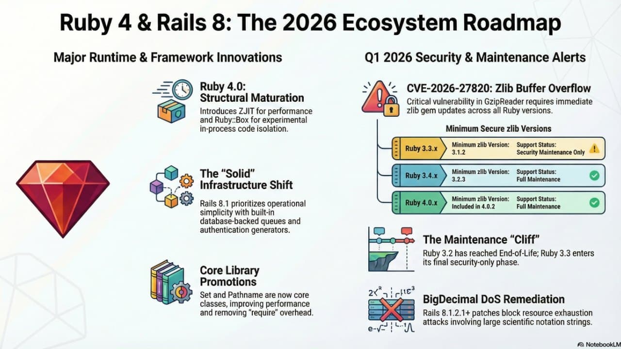 Ruby 4.0 e a Crise de Segurança de 2026: 6 Lições Impactantes para o Desenvolvedor Moderno