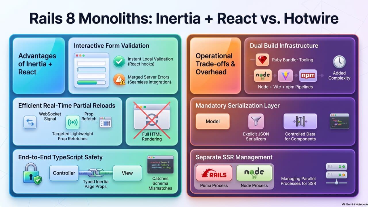 Rails 8 with Inertia and React: Hotwire Alternative Guide